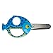 Fiskars Forbici per bambini a forma di pesce, A partire da 4 anni, Lunghezza: 13 cm, Per destrorsi e mancini, Lama in acciaio inossidabile/Impugnature in plastica, Blu, 1003746