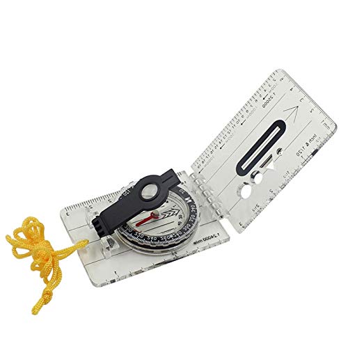 Boussole pliable multifonction DC40-2 avec carte transparente en acrylique