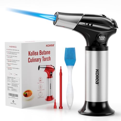Kollea Professional Torch Lighter, Refillable Butane Kitchen Food Torch with