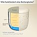 DEKAZIA® Französische Butterdose Wassergekühlt | Butterglocke, Butterfass, Französischer Buttertopf, Butterglocke Keramik, Butterbehälter, Butter Glocke 250gr Buttertopf