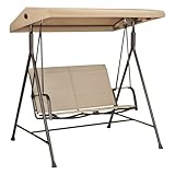 Garden Winds Custom Fit Replacement Canopy Top Cover Compatible with The StyleWell Hampton Bay GSS00224BW, GSS00224BRB Mix Match Swing - Upgraded Performance RipLock 350 Fabric