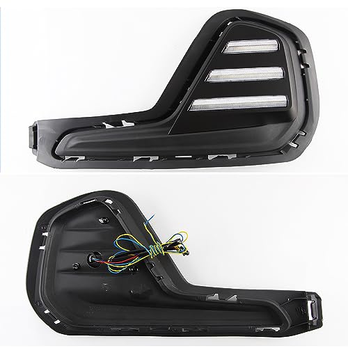 BAKUGO 2 Peças De Luz De Circulação Diurna Led Para Carro Sinal De Volta DRL Tampa De Farol De Nevoe