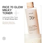 ANUA Rice 70 Glow Milky Toner, for Glass Skin, Rice Water, Niacinamide, Ceramides, Panthenol, Fragrance-Free, Non comedogenic, Fungal Acne Safe, Korean Skin Care, 250ml/8.45fl.oz. - Image 3