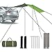 Ledph Auvent de Voiture, Auvent de Toit de Voiture ImperméAble, Auvent Hayon, Solette Caravane, pour SUV, Hayon, Minivan, Berline, Camping, ExtéRieur,Vert,200 * 440cm