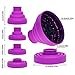 Universal Collapsible Hair Dryer Diffuser Attachment- Salon Grade Tool,Lightweight Foldable Portable Travel Folding Design Fit Most of Blow Dryers-PurplePurple