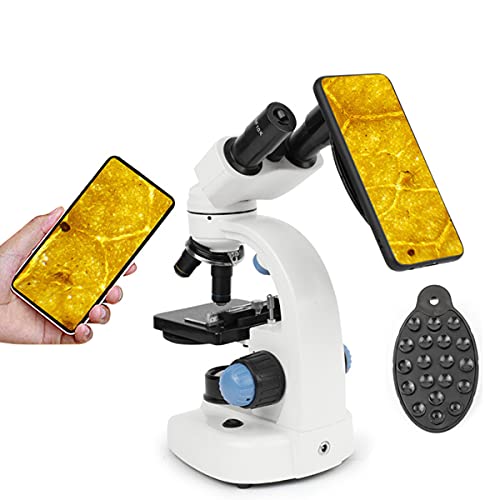 Microscópios binoculares compostos de LED 40X-1000X Lab Microscópio eletrônico biológico profissiona