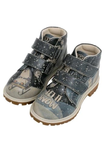 Bottes DOGO enfants cuir vegan anti-dérapantes pour éviter les chutes en hiver