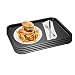 Produktbild APS Fast Food-Tablett 4er Set, bruchsicheres und spülmaschinenfestes Serviertablett, Made in Germany, 45 x 35,5 cm, Höhe 2 cm, schwarz