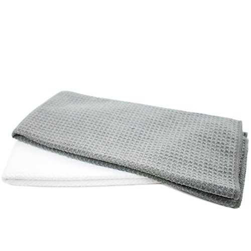 Zwipes Microfiber Kitchen Dish Towels and Cleaning Cloths, 2 Count