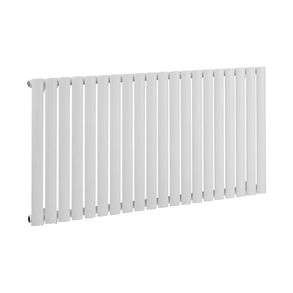 Milano White Aruba 1200W Horizontal Single Oval Panel Wifi Electric Radiator - 635Mm X 1180Mm