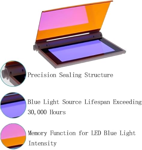 Cortador de gel de luz azul con lámpara LED integrada, equipo de laboratorio para imágenes de gel y transiluminación, ideal para investigación y experimentos