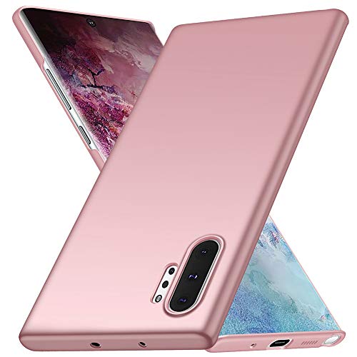 ORNARTO Funda Samsung Note 10+,Note 10+ 5G Carcasa [Ultra-Delgado] Mate Anti-arañazos y Antideslizante Protectora Sedoso Caso para Samsung Galaxy Note 10 Plus(5G)(2019) 6.8 Oro Rosa