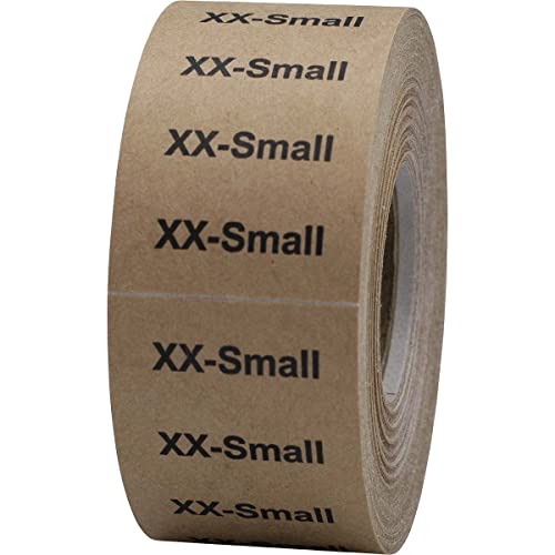 Autocollants kraft naturel 125 pièces de 3,2x12,7 cm pour marquage textile précis