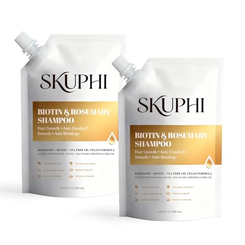 SKUPHI Rosemary Amino Acid Shampoo, Biotin Hair Growth Shampoo for Women and Men Hair Loss