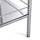 Versa Hannover Möbel für das Bad, Ablagefläche mit 3 Fächern, Maßnahmen (H x L x B) 84 x 31 x 19 cm, Stahl, Farbe: Silber