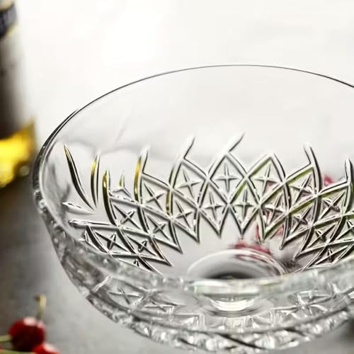 Image of Forestamart Wide Mouth Martini Champagne Glass (250ml) || Set of 4 || Coupe Glass Set || for Home, Hotel, Bar, Party, Wedding, Festival Celebration