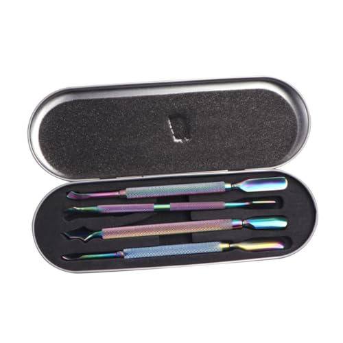 Gogogmee Essential Manicure Tools Set Cuticle Pusher Remover and Cutter Made of Stainless Steel for Nail Care