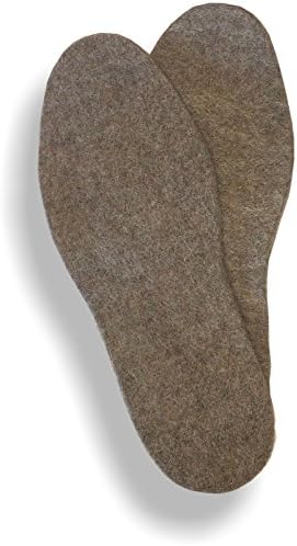Alpaca & Wool Felted Sole Inserts for Boots & Shoes (XLarge - Mens 12)