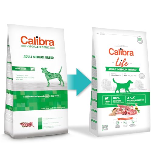 CALIBRA Dog Life Adult Medium Breed Cordero, 12 kg