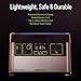 Goal Zero Yeti Portable Power Station - Yeti 1500X w/ 1,516 Watt Hours Battery Capacity, USB Ports & AC Inverter - Rechargeable Solar Generator for Camping, Travel, Outdoor Events, Off-Grid & Home Use