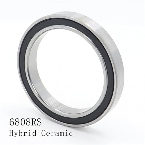 Rodamiento cerámico 6808 de bolas Si3N4 nitruro de silicio de alta resistencia 40x52x8mm 2