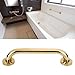12 Inch Grab Bar, 2Pcs Brushed Gold Grab Bar Stainless Steel Shower Grab Bar Shower Handle for Elderly Gold Bathroom Grab Bar Safety Grab Bar