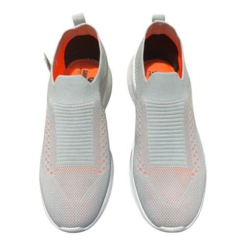 Image of Men's Slip-On Walking Shoes with Breathable Knit Mesh Upper | Lightweight Cushioned Sole Casual Sneakers | Sock-Style Flexible Comfort Shoes for Walking, Travel & Light Sports