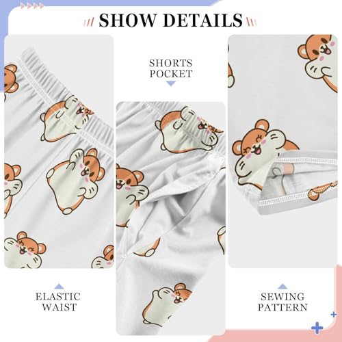 ZZKKO Cute Kawaii Hamster Boys Pants for Kids Jogger Pants with Pockets S-XL4