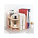 Regał na biurko Drewno Desktop Regał doktorski Organizator Stojak Przechowywania Wyświetlacz Półka Regałówka Regałowa Drewniana Pionowa folder Storage Box Box Stand Organizator (Color : White)