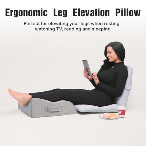 LightEase-Memory-Foam-Leg-Knee-Ankle-Foot-Support-and-Elevation-Pillow-for-Surgery-Recovery