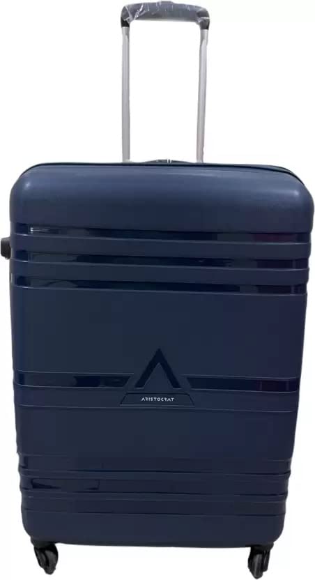 Image of VIP Polycarbonate Hard Trolley Bag Large 28 Inch Check-In Luggage Bag|4 Wheel With Number Lock Speed Wheel Suitcase (Blue), 75 Centimeters
