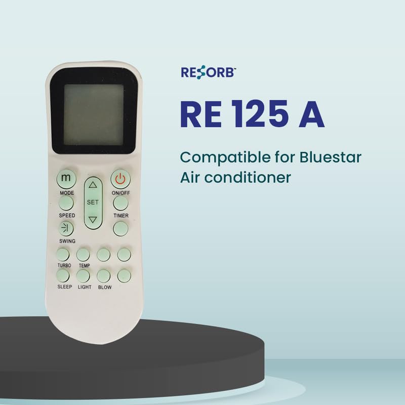 RESORB RE 125A, Compatible/Replacement for Bluestar AC Remote Control YKR-K204E YK-K/001E (Old Remote Exactly Same Function Will Only Work) - Image 2 thumbnail
