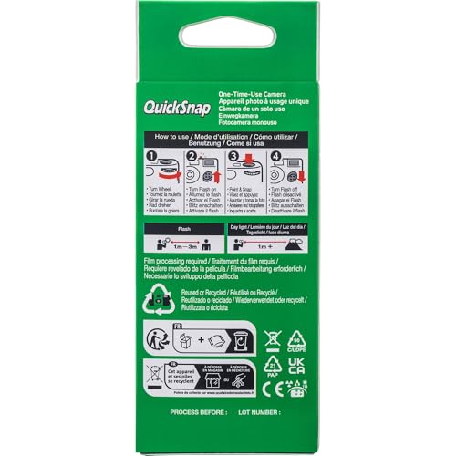 FUJIFILM QuickSnap Flash 400 One-Time-Use Disposable Camera (27 Exposures) – 2 Pack with Built-in Flash & 2 Hand Straps – ISO 400 Film for Day or Night Shooting - image 8