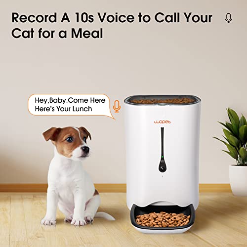 Wopet Automatic Cat Feeder With Camera,7L App Control Smart Feeder Cat Dog Food Dispenser,6-Meal Auto Pet Feeder With Timer Programmable,Hd Camera For Voice And Video Recording #TOP4