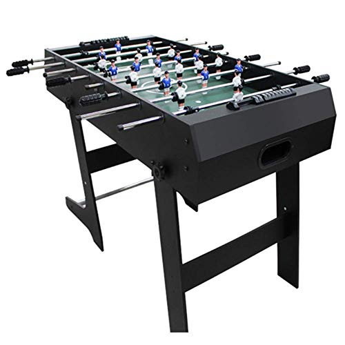 DFKDGL Futbolín Plegable Juego de Mesa de competición de fútbol Sala de Juegos Deportes con Patas y 8 Palos [Clase energética A] Mesa de futbolín