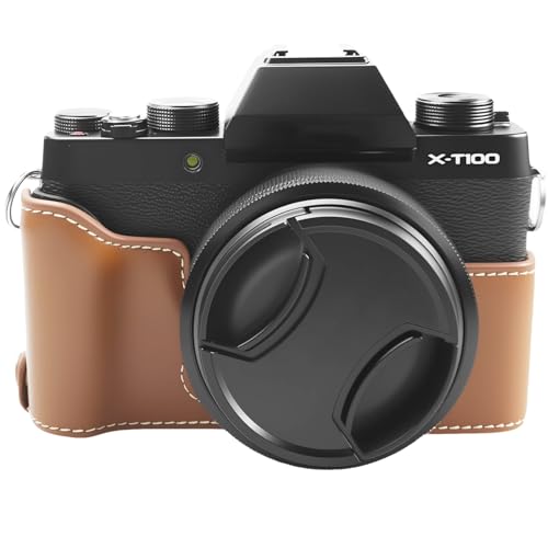 Étui Fuji X-T100 en cuir synthétique premium et finitions soignées