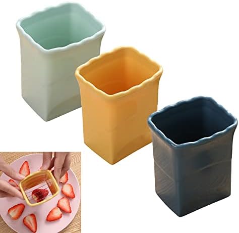 3 PCS Cup Slicer, 2025 New Egg Stainless Steel Strawberry Slicer,...