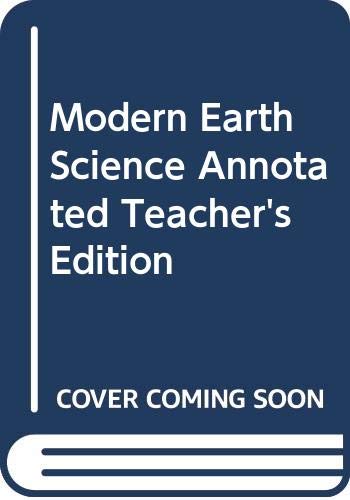 Modern Earth Science, Annotated Teacher's Edition 0030506573 Book Cover