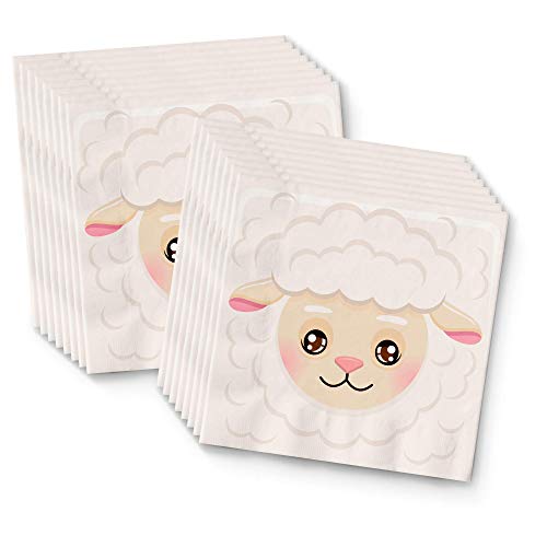 Sheep Birthday Party Supplies Set Plates Napkins Cups Tableware Kit for 16 - Thumbnail 7