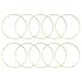 Vosarea 10pcs Wooden Bamboo Dreamcatcher Rings Hoops Round Metal Hoops Macrame Rings for Dream Catcher DIY Craft 20cm