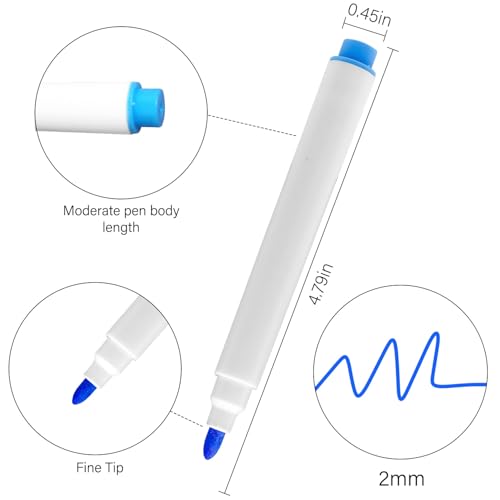 12 Stück Farben für LED Notiztafel, Markers für LED Note Board, Kompatibel mit leuchtenden Acryl-Messageboards und Notiztafel, Trocken Abwischbare Textmarker für Kritzelei-Zeichnen