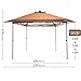 OUTDOOR LIVING SUNTIME 12x12 Outdoor Pop Up Gazebo Canopy with Netting and Solar LED Light for Parties and Outdoor Activities