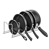 Benzoyl Pot Lid Organizer, Kitchen Plate Rack Holder, Kitchen Storage for Cutting Boards, Bakeware,...