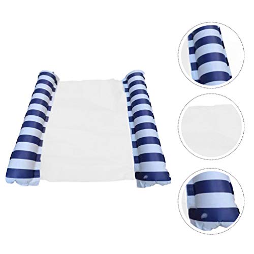 VICASKY Rede de flutuação para piscina e espreguiçadeira inflável para nadar com rede flutuante de v