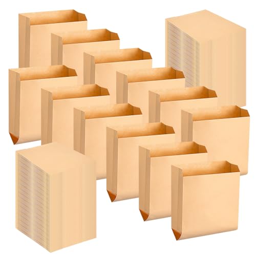 Image of Thenshop 50 Pcs Sanitary Napkin Disposal Bags Waxed Kraft for Bathroom | Feminine Hygiene Liner for Bathroom Dispensers, 7.5 X 10 Inch Waste Receptacle Liners, Business Restroom Personal Use