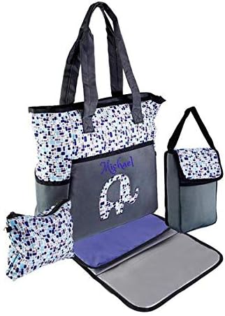 Large Messenger Diaper Bag Shoulder bag Custom Monogram Baby Bag