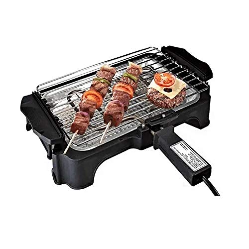 Churrasqueira Elétrica Portátil Grill Casa Churrasco Espetos Festa Cozinha
