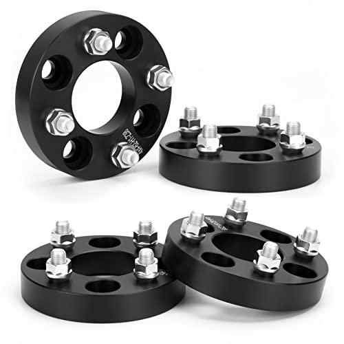 KSP 4x4 Wheel Spacers for Golf Cart 1 ATV Wheel Spacer Fits for EZ GO EZGO Club Car 25mm Thick 4x100 & 4x101.6mm Thread Pitch 1/2 x20 Hub bore 62mm Black 4PCS