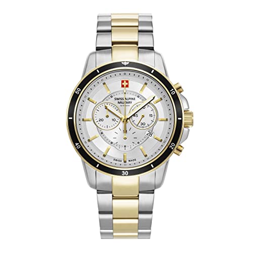 Montre chronographe Swiss Alpine Military 7089.9 homme acier premium
