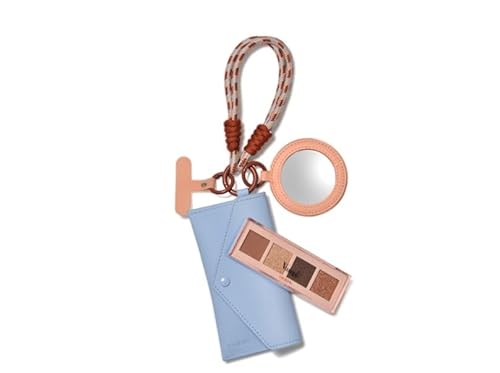 Pupa EveryWear Lidschatten-Palette Vamp! 002 Gold Bronze + Handschlaufe, Telefonpatch, Spiegel, Palettenhalter, Hellblau